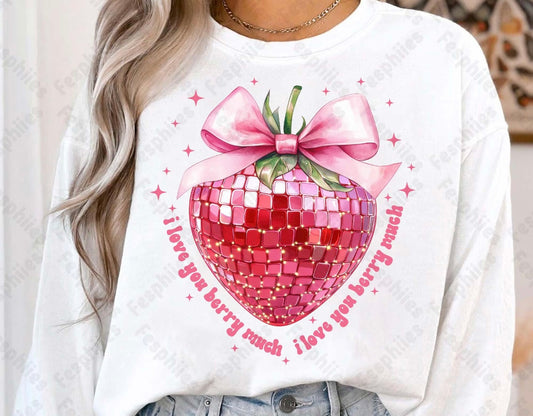 Strawberry Sequin Sweatshirt