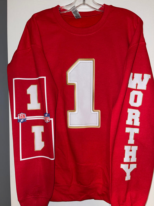 Worthy Numbers & Names Sweatshirts